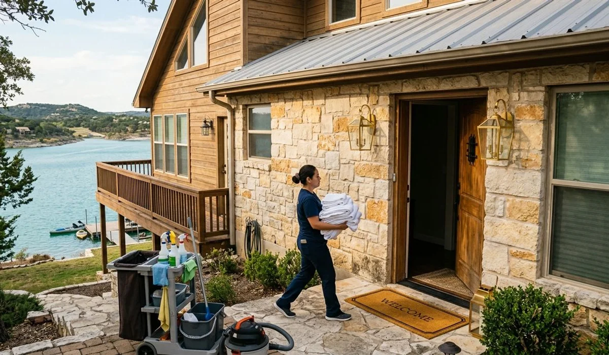 Canyon Lake vacation rental exterior with lake view