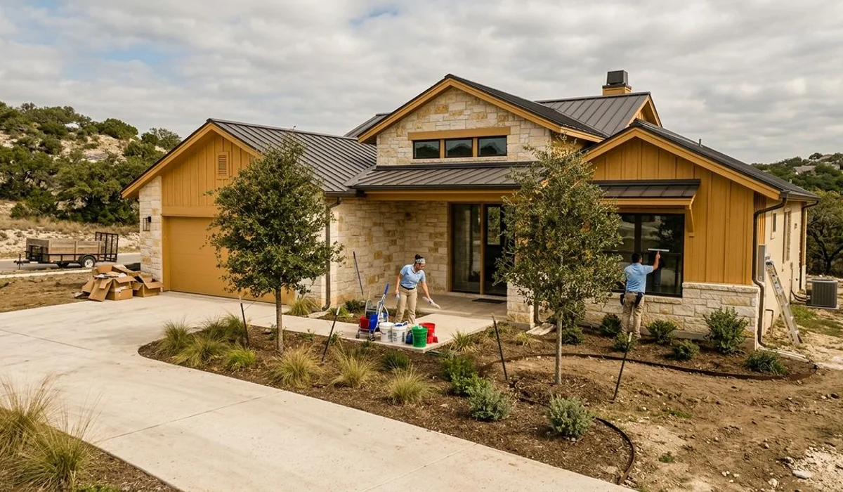 Cordillera Ranch new construction home exterior in Boerne