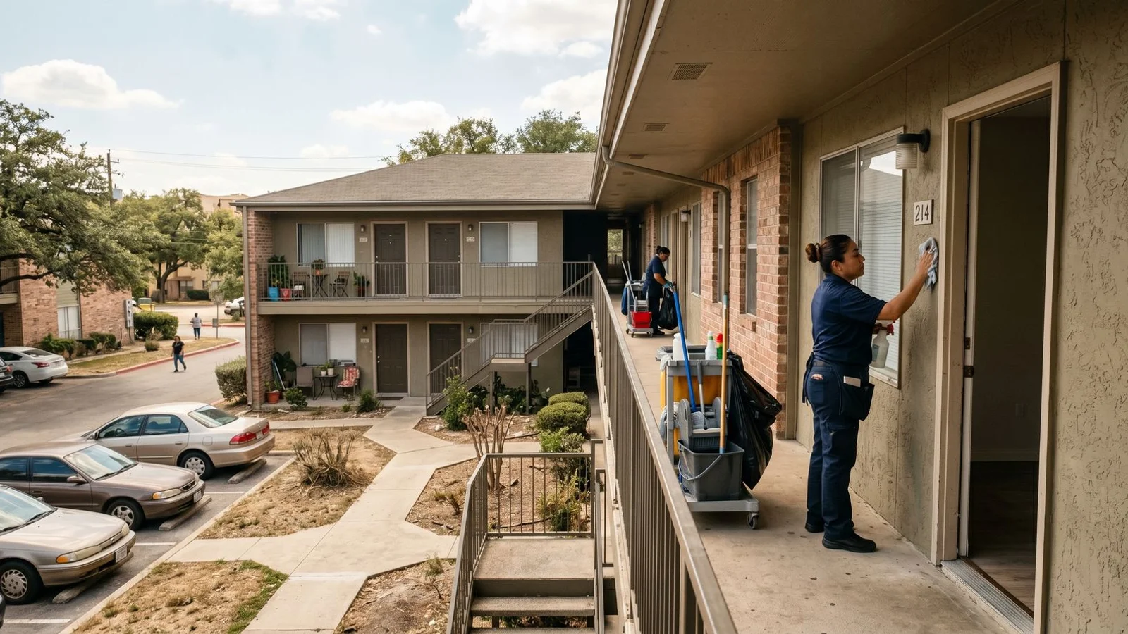 San Antonio apartment building exterior